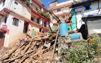 Beim Erdbeben in Nepal wurden viele Gebäude zerstört